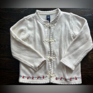 White Cardigan- Baby Gap